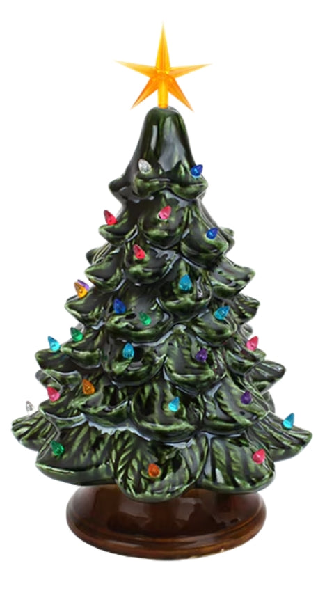 Classic Lighted Christmas Tree