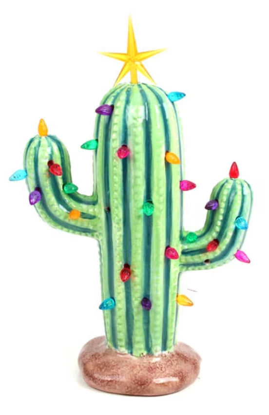 Lighted Christmas Cactus